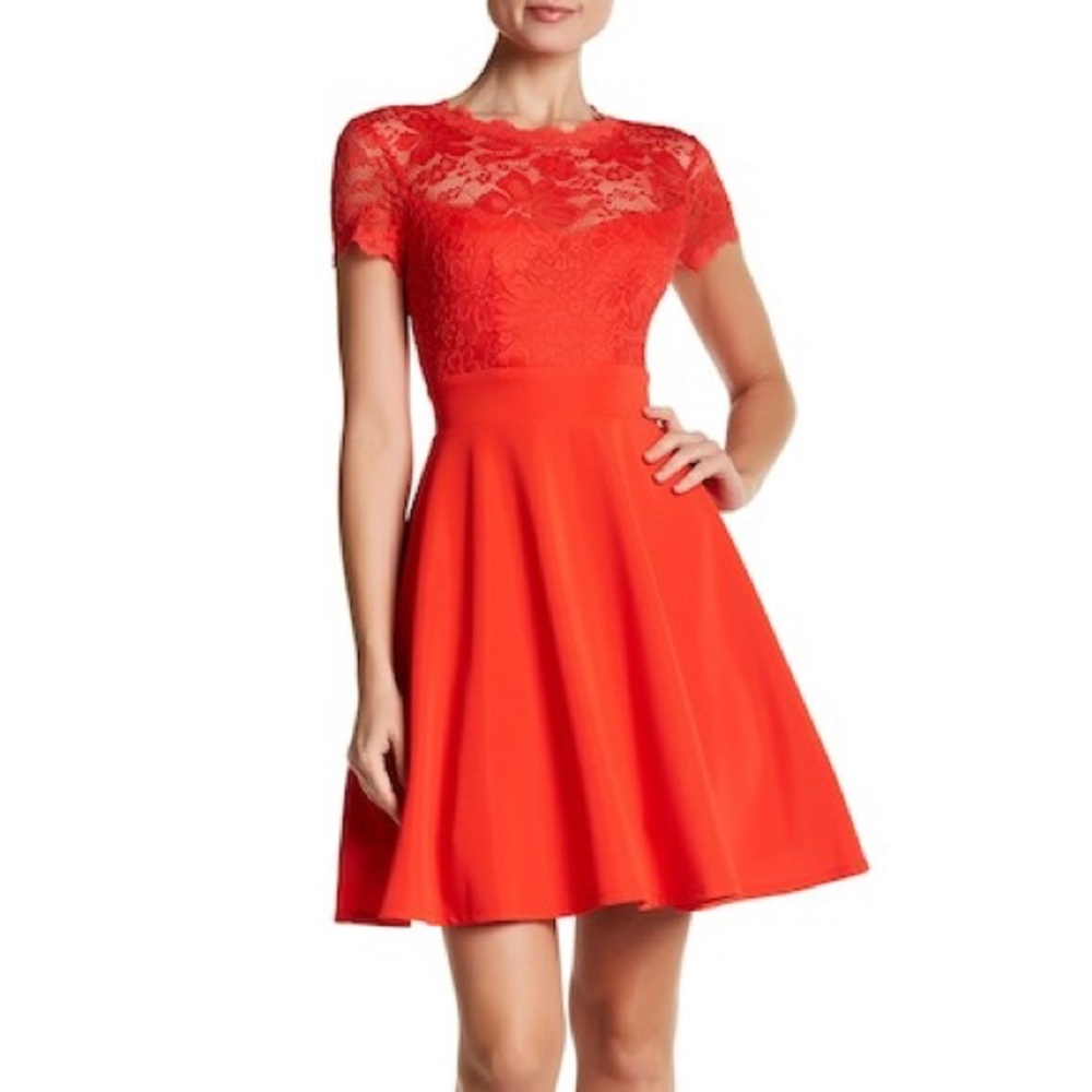 Bebe Lace Detail Dress 4